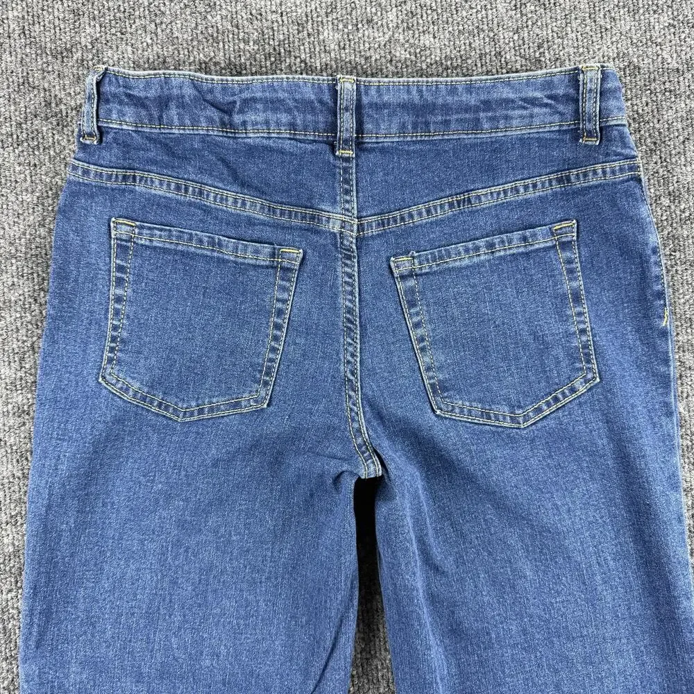 Cat & Jack Jeans Youth 14 Blue Straight Super Stretch Denim Adjustable Waist‎